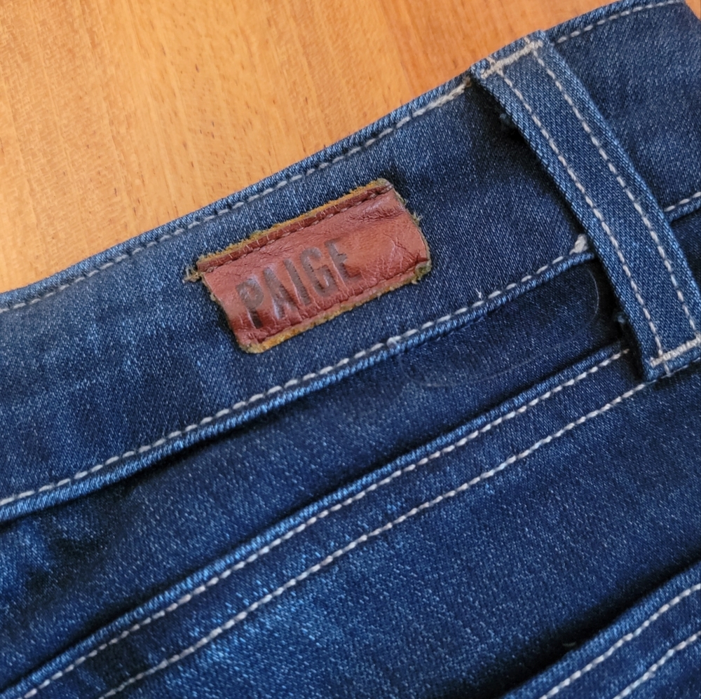Paige Edgemont Jeans - Dark Blue Skinny Jeans - Picture 14 of 14